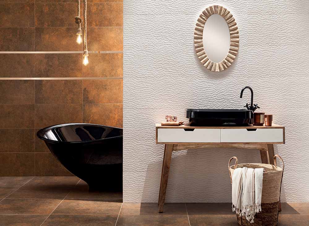 textured white bathroom wall tile