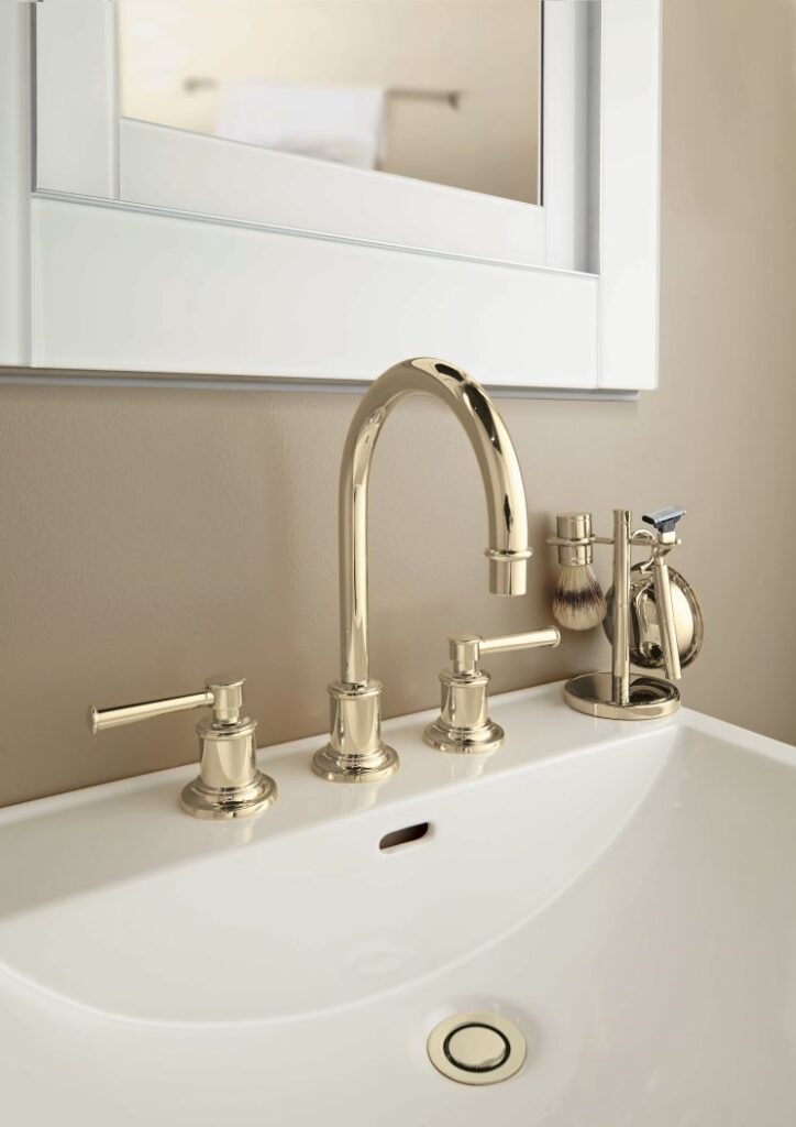 Gold CA bathroom faucet