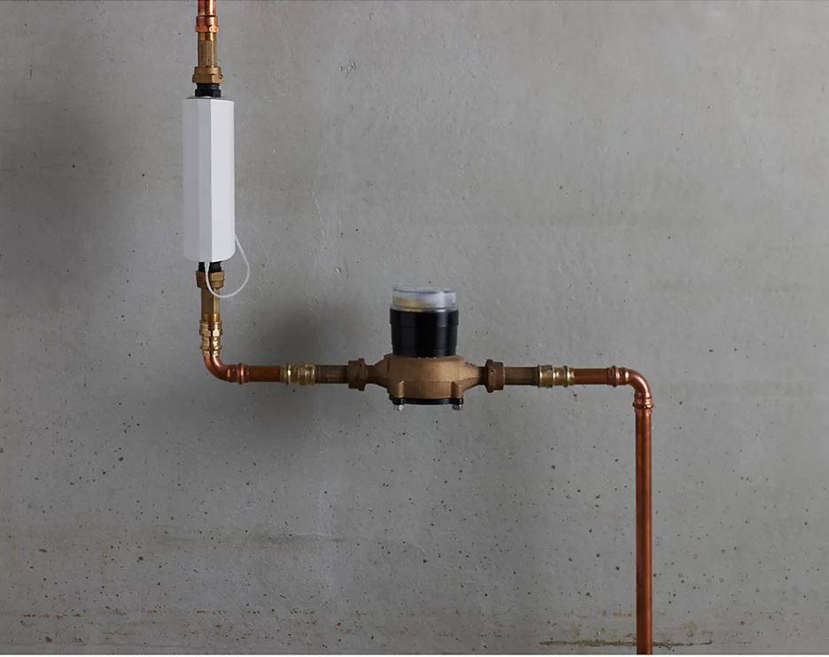 Modern Plumbing Setup with Water Meter