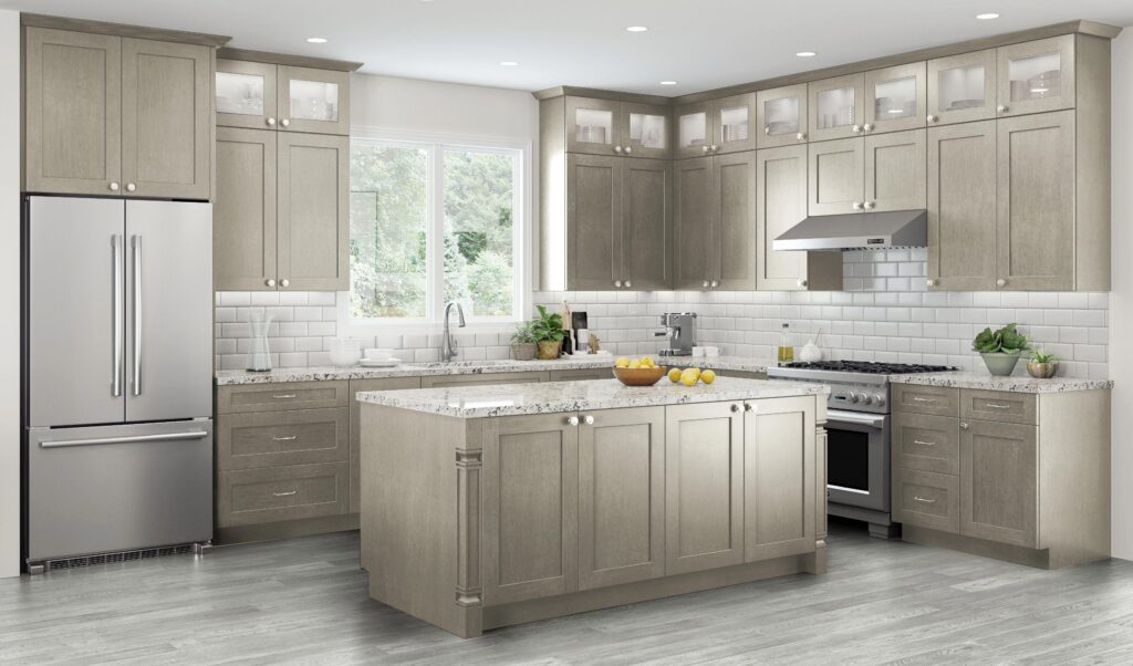 tan kitchen cabinets