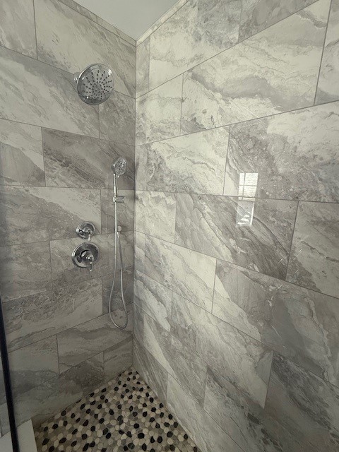 grey marble shower
