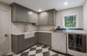 grey mudroom