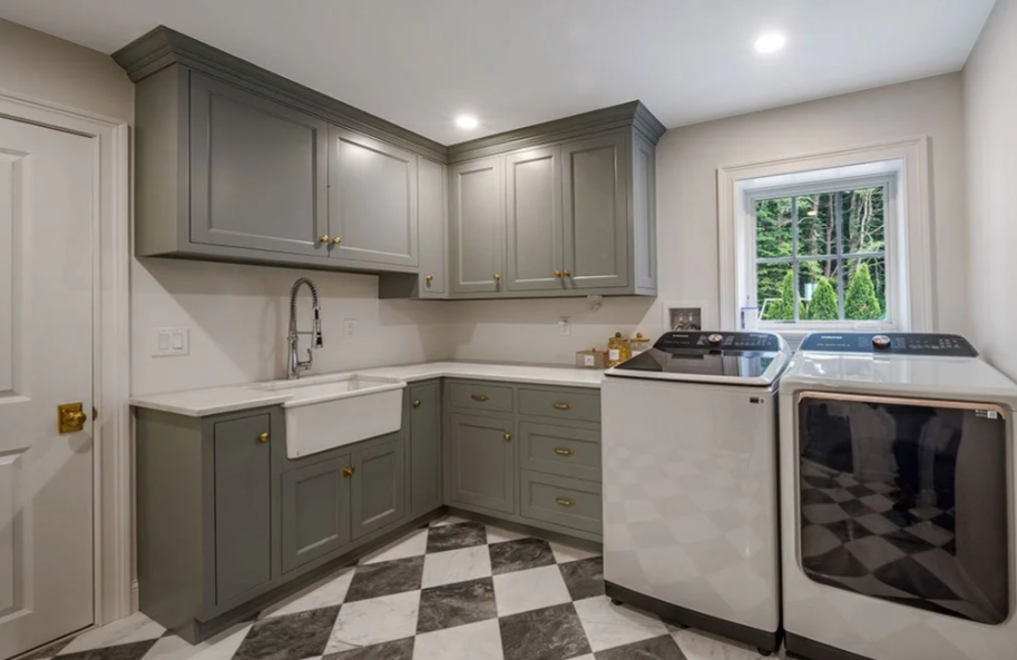grey mudroom