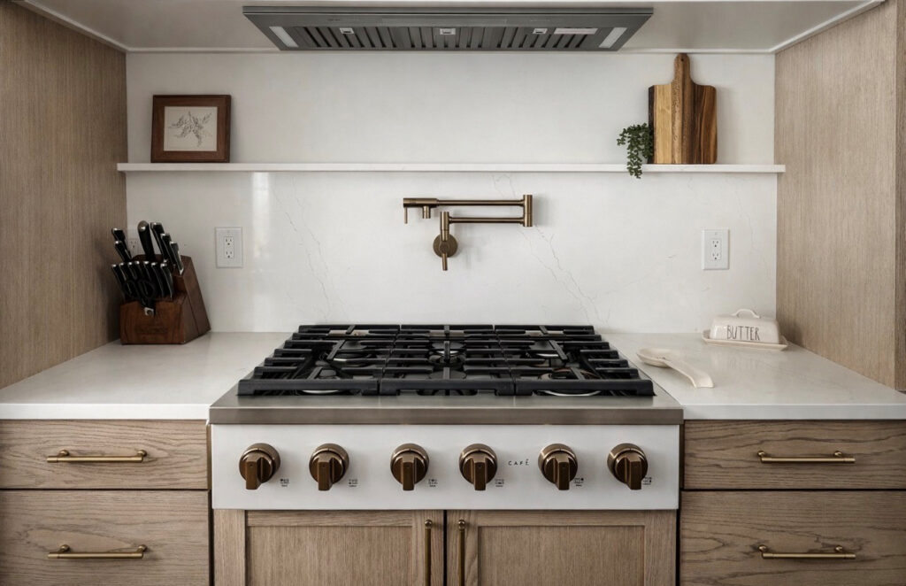 brushed bronze pasta filler