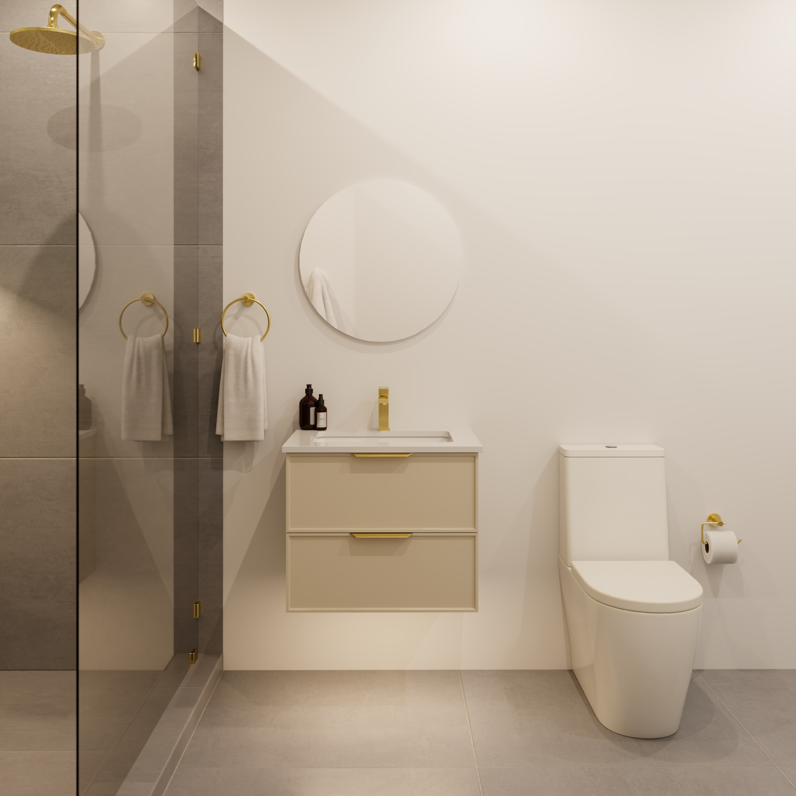 white oak wall mounted vanity